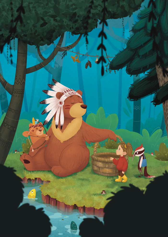 Маша и Дятел встретили Медведицу