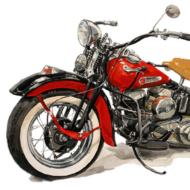 мотоцикл Harley-Davidson WL 1939