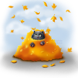 Осенний котик