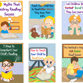 Иллюстрации для рекламной кампании продукта "Little Champion Reader" 