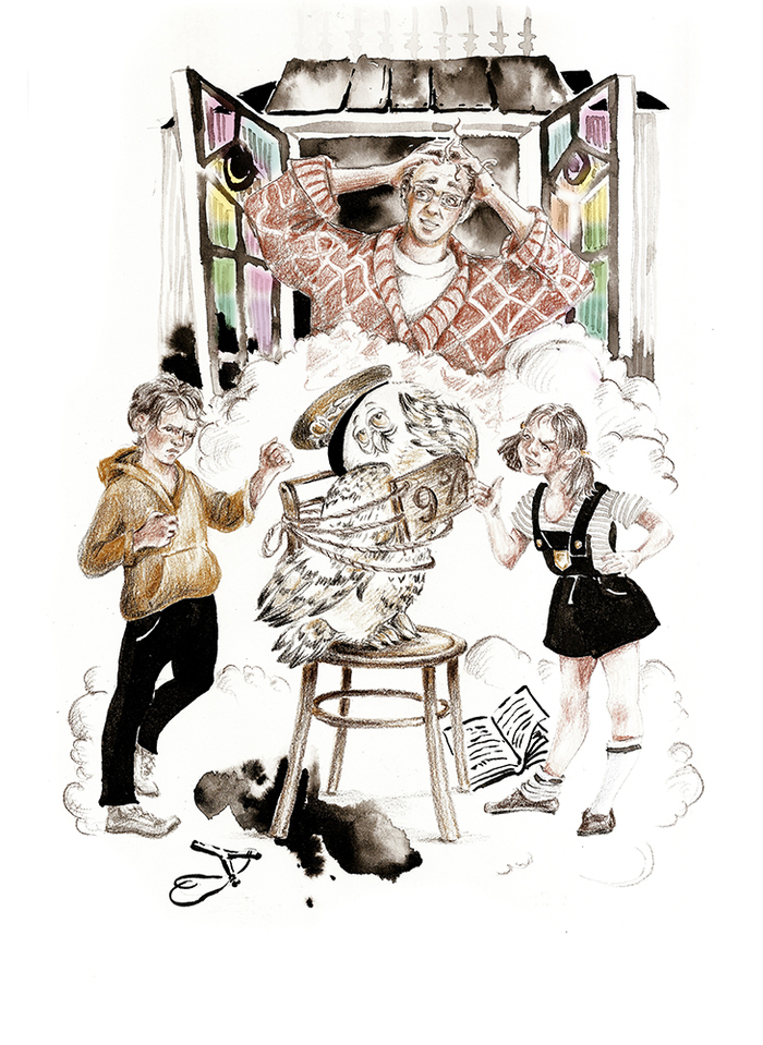 Иллюстрация к книге Ю. Чернухиной "Отрывкин"