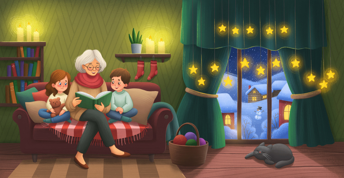 Иллюстрация для книги "Рождество"