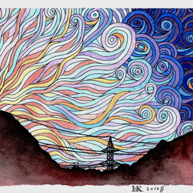 Алтай. Вечер.