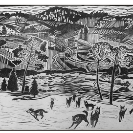 "Улыбка волчицы" иллюстрация к произведению Астафьева