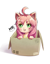 Нэка в коробке