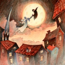 Иллюстрации цветными карандашами