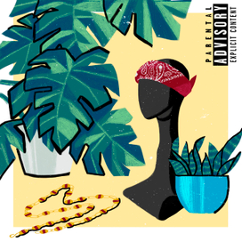 Обложка альбома для американского хи-хоп бит мейкера