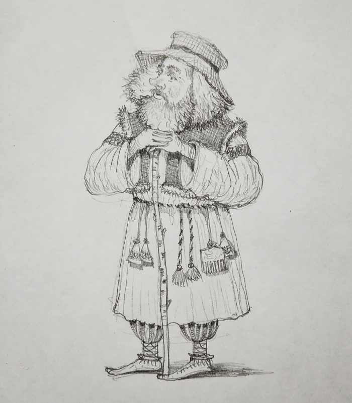 Старичок. Эскиз.