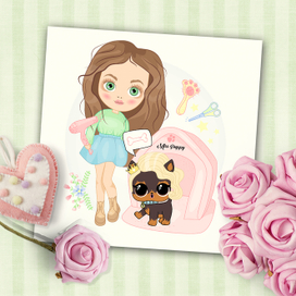 Девочка с собачкой