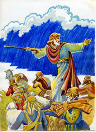 Моисей. Исход. Переход чарез Чёрное море.