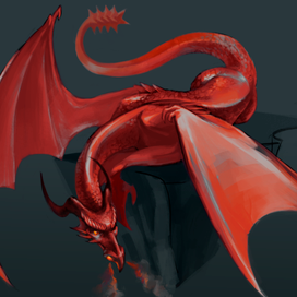 Скетч дракон