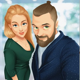 Мультяшная пара по фото