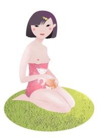 девочка и кот