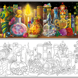 Окраска лайна для Jenoviya Art