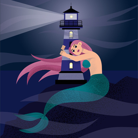 Русалка и маяк