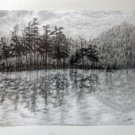 горное озеро