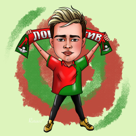 шарж. болельщик