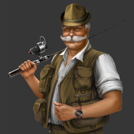 Персонаж Рыбак.