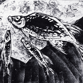 Рыбы на газете