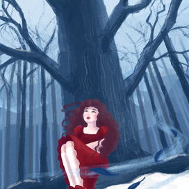 детская зимняя иллюстрация