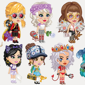  chibi girls