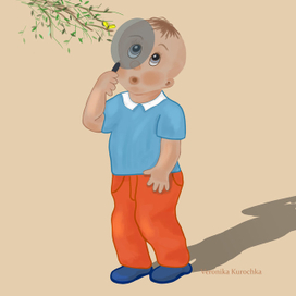 Мальчик с лупой
