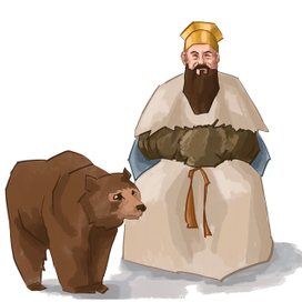 Тангун и мишка (основатель Кореи)