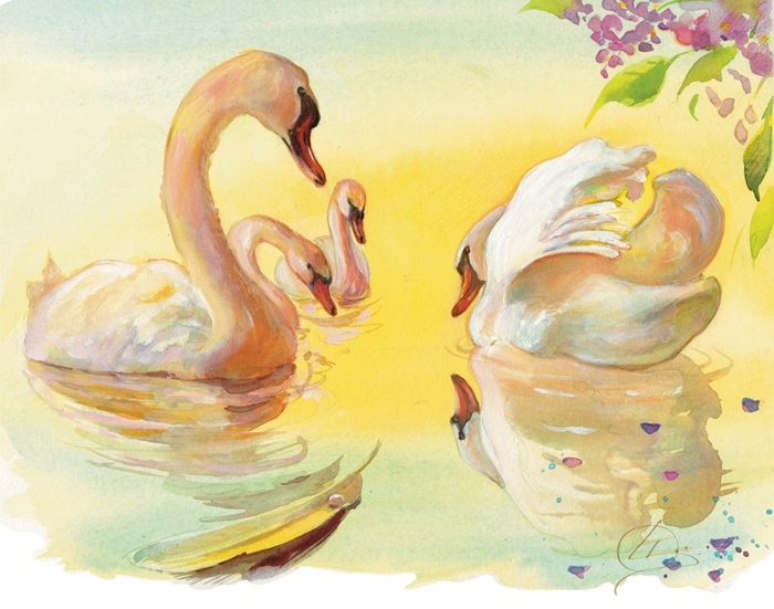 Гадкий утенок в компании прекрасных лебедей