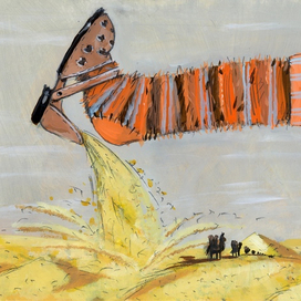 Песок в сандаликах 