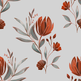 Ботанический паттерн цветок протеи