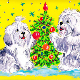 К Новому году -  английские бобтейлы