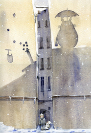 Тоторо в городе.