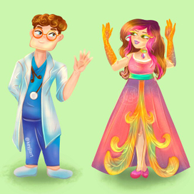 Врач и Артистка