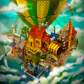 Город в облоках