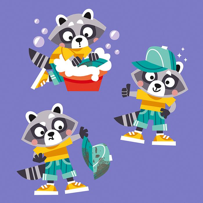 Персонаж для книжки развивающих заданий