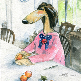 Серия «Шедевры живописи». Девочка с персиками.