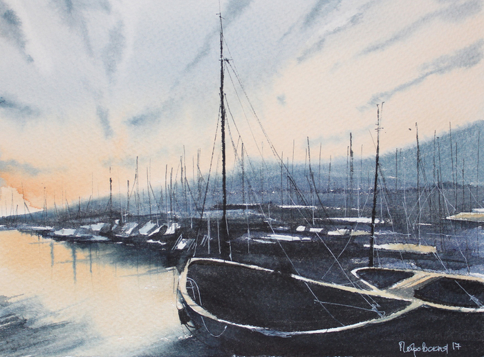 Закат в порту