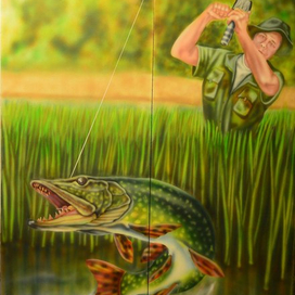 Стена у мангала 