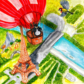 Пингвин на шаре