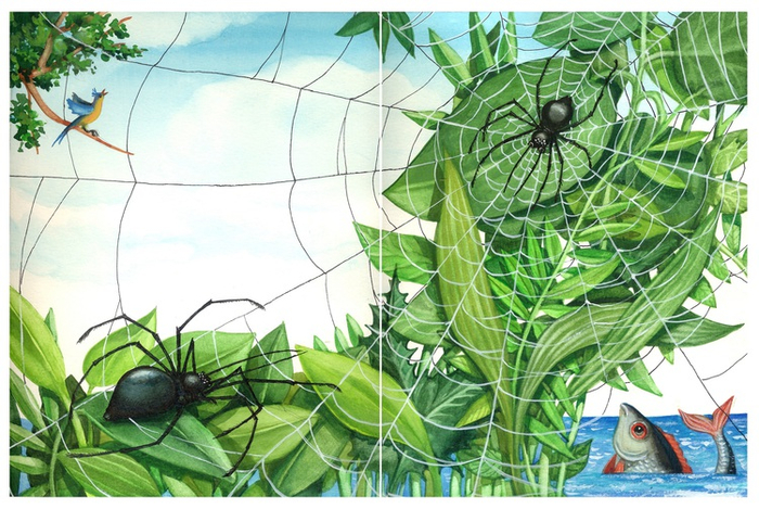 Л. Тверски,"Домик из печенья". Пауки.