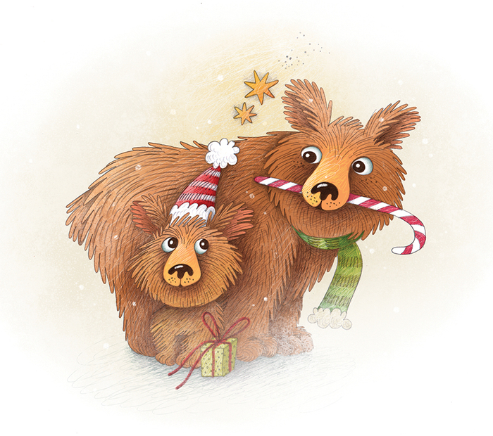 Медведица с медвежонком