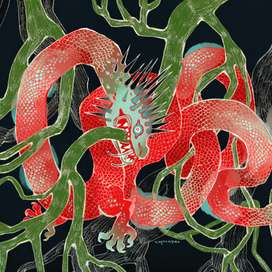 нидхегг, грызущий корни иггдрасиля