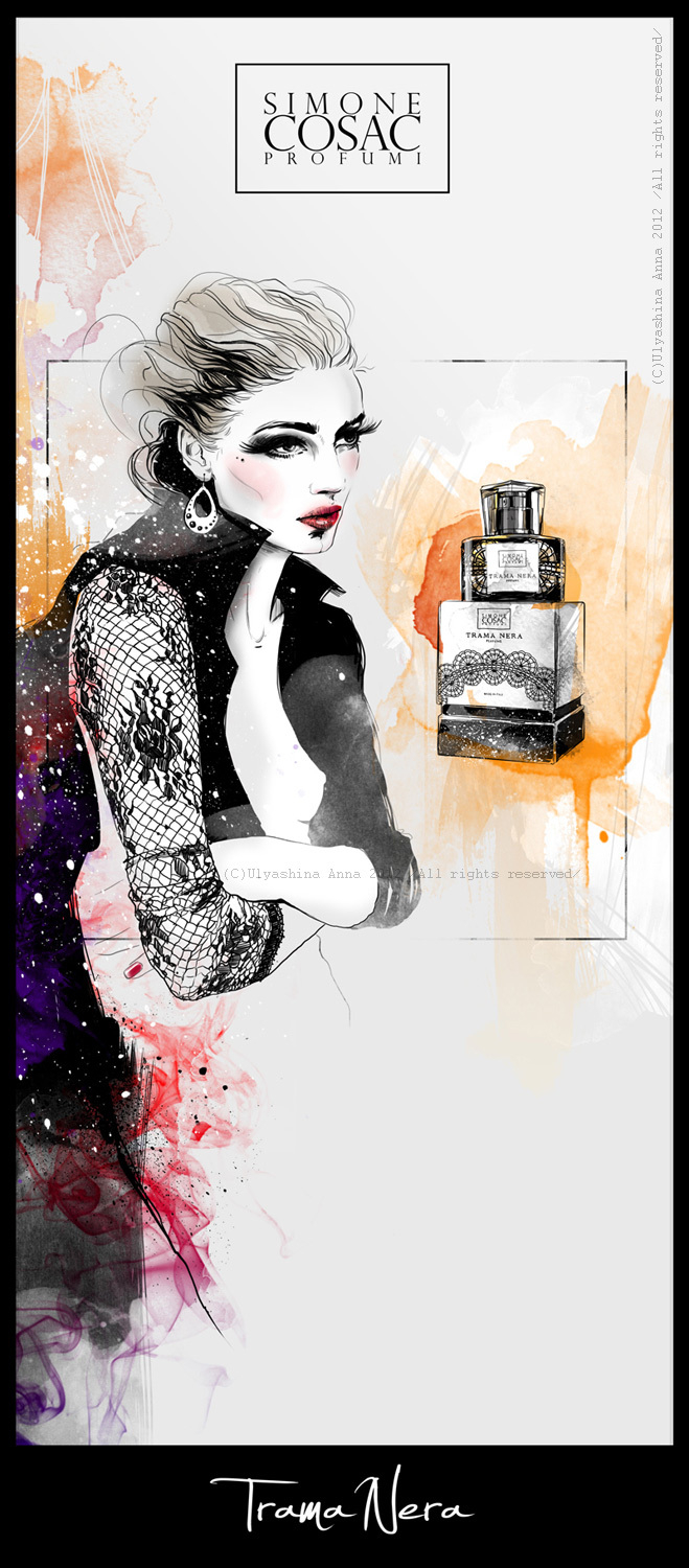 TRAMA NERA PERFUME/ Рекламная иллюстрация