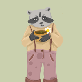 Енотик с чаем 