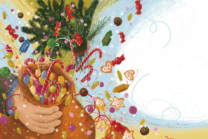 Иллюстрация у книге "Секрет деда Мороза" Voicebook