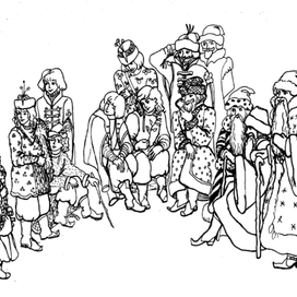 12 месяцев - раскраска