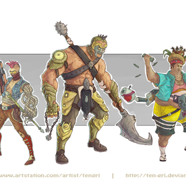 Beyond Human character design (villains)