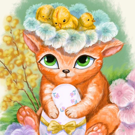 Пасхальный котик