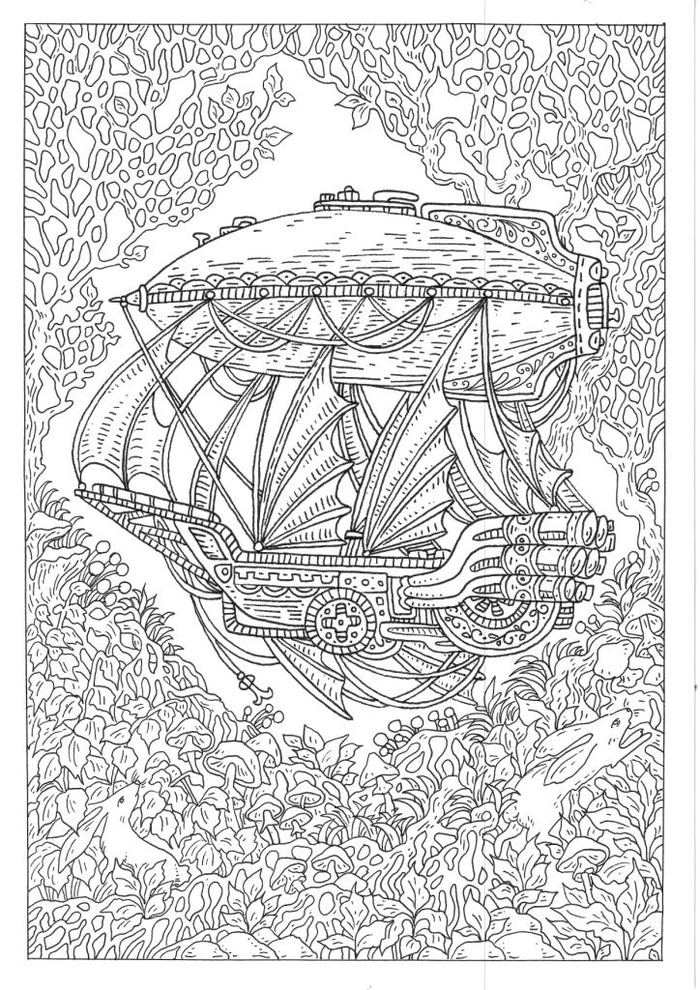 Летучий корабль.