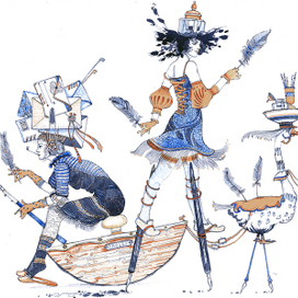 Чернильница,из серии сбежавшие предметы